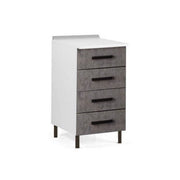 Cassettiera 4 cassetti 40x50x85H colore cemento