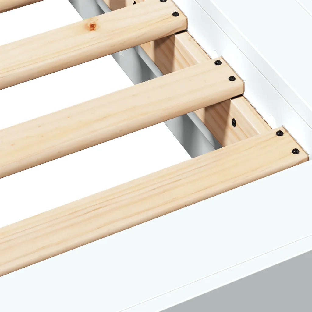 Giroletto Bianco 160x200 cm in Legno Multistrato 3281175