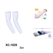 Trade Shop - Set 2pz Manica Braccio Manicotti Ciclismo Protezione Solare Xc-1829 Bici Pesca Golf -