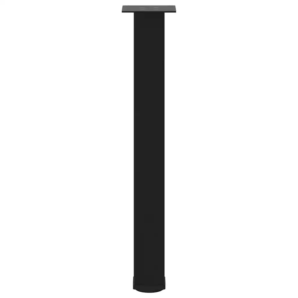 Gambe per tavolo consolle 4 pz nere 72-74 cm in acciaio 4012468