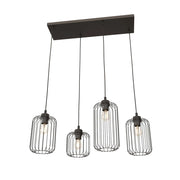 Lampada a sospensione VANDER in acciaio nero