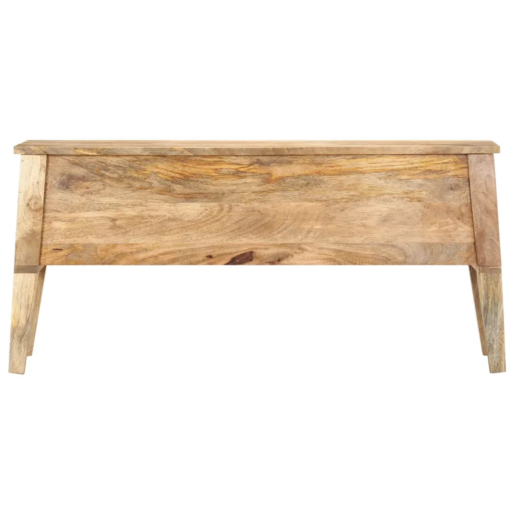 Cassa Portaoggetti 99x35x48 cm in Legno Massello di Mango CFW3510953