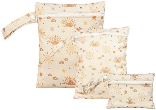 Set di Tasche da Bagno - Tasche da Piscina - Set di Tasche da Bagno Ripiegabili - 3 Dimensioni diverse - Materiale Polyester - Sicuro e Affidabile