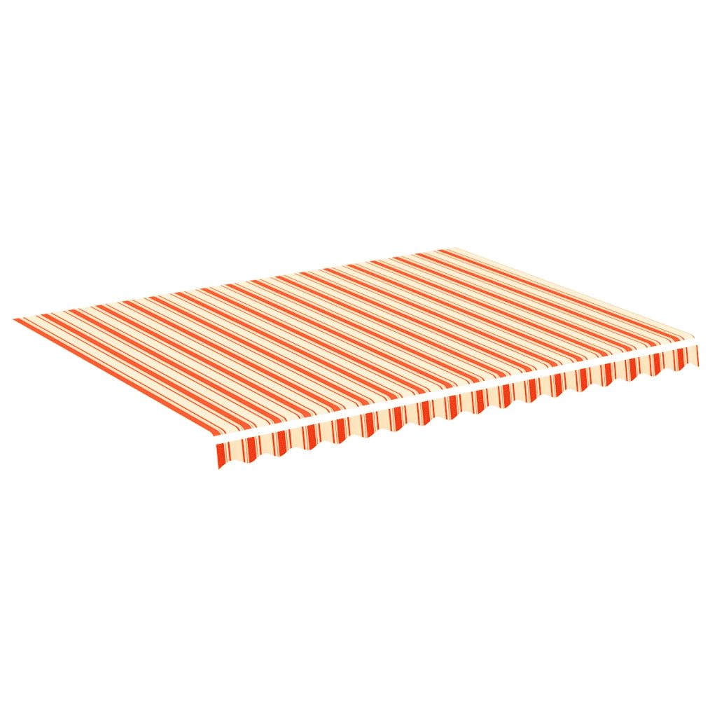 Tessuto di Ricambio per Tenda da Sole-Ricambio telo per tenda da sole Giallo e Arancio 4x3 m