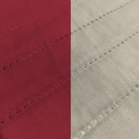 Copridivano Impermeabile Trapuntato 1 Posto Double Face in Microfibra Bordeaux/Panna