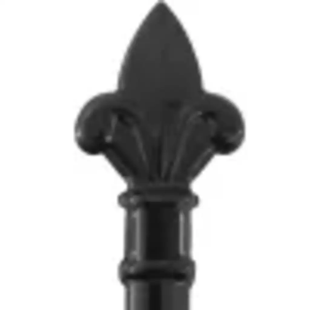 Cancello a Doppia Anta con Punte in Acciaio 3x1,25 m Nero