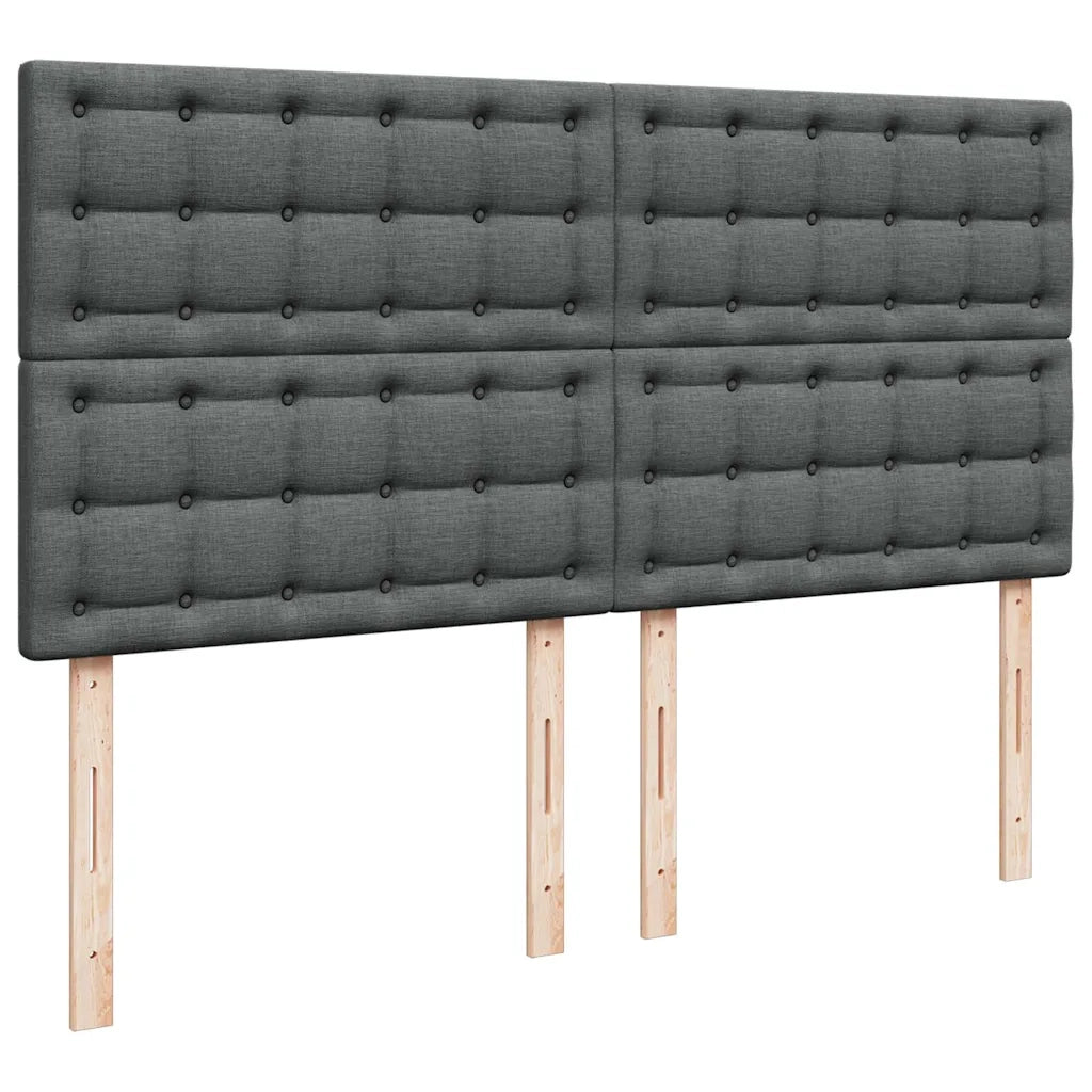 Struttura Letto Pouf con Materassi 200x200 cm in Tessuto 3313349