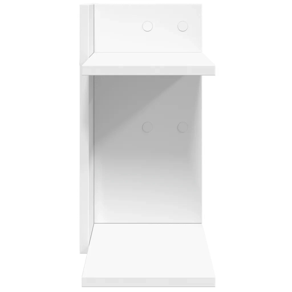 vidaXL Organizer da Scrivania Bianco 42x21,5x42 cm Legno Multistrato