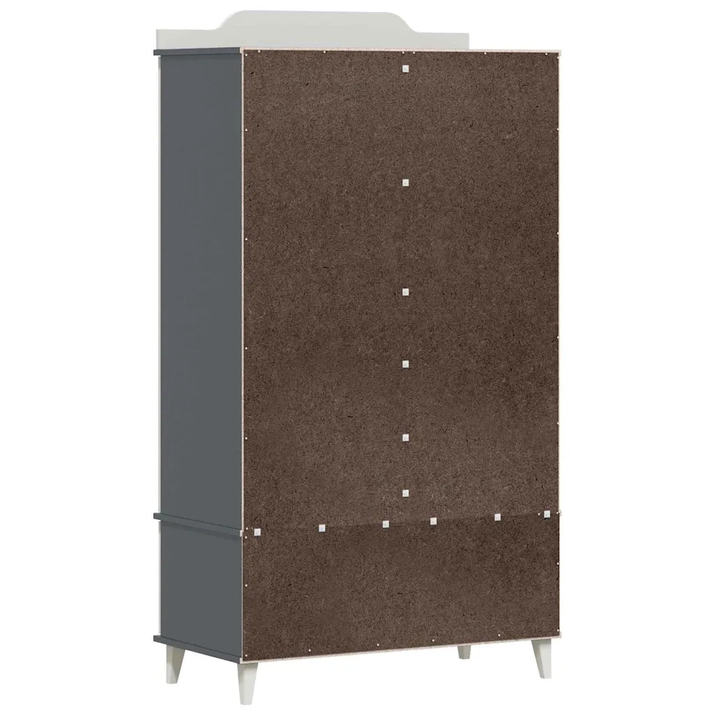Armadio con Lavagna ROROS Grigio e Bianco 90 x 45 x 165 cm CFW9627520