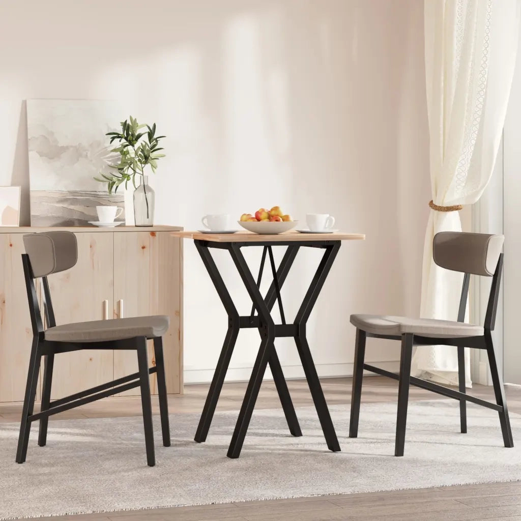 Telaio Gambe a Y per Tavolo da Pranzo 40x40x73 cm in Acciaio 357927