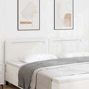 Testiera  Design Semplice Bianco Puro 200 cm in Ecopelle