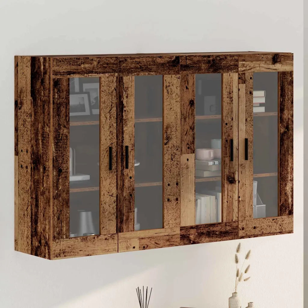 Armadi da Muro 2 pz Legno vecchio 69,5 x 34 x 90 cm CFW2398917