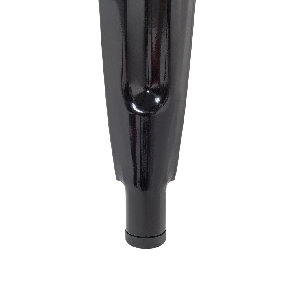 Set di 2 Sgabelli da Bar in Acciaio Nero 60 cm Impilabili Altezza Bancone Industriale
