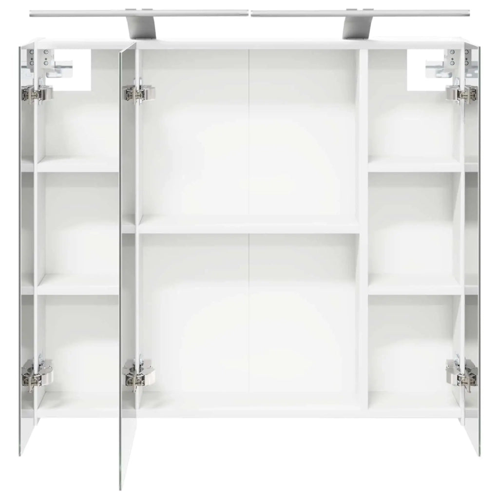 Mobiletto per specchio da bagno Bianco 80 x 14.5 x 70 cm 889111