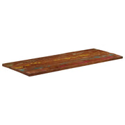 Piano Tavolo 140x60x1,5 cm Rettangolare in Massello di Recupero 371067