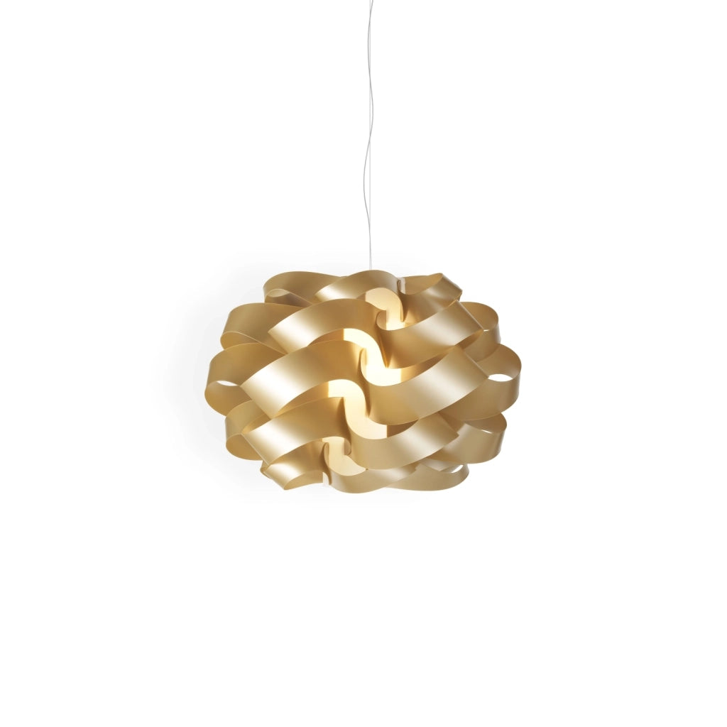 Sospensione Da Esterno Moderna Cloud Polilux ® New Gold 1 Luce E27 D40Cm