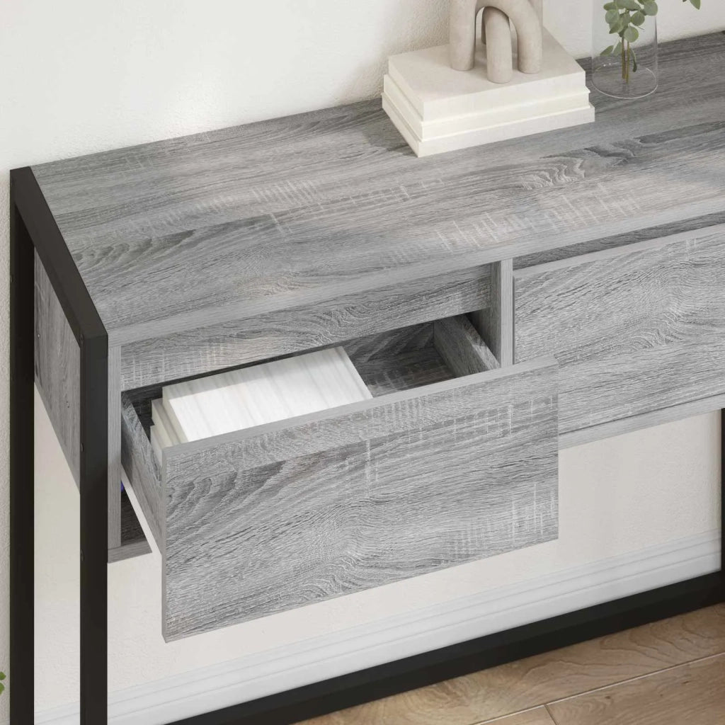 Tavolino Grigio Sonoma 100 x 36 x 75 cm Legno ingegnerizzato 886699