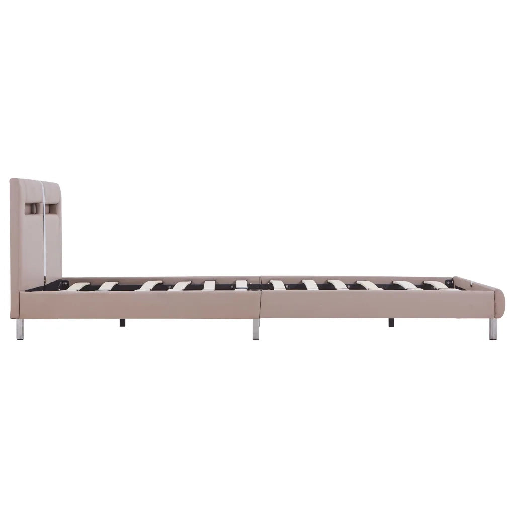 Giroletto con LED senza Materasso-Struttura Letto Cappuccino 120x200 cm