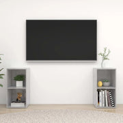 Mobili TV 2 pz Grigio Cemento 72x35x36,5 cm in Truciolato  cod mxl 26625