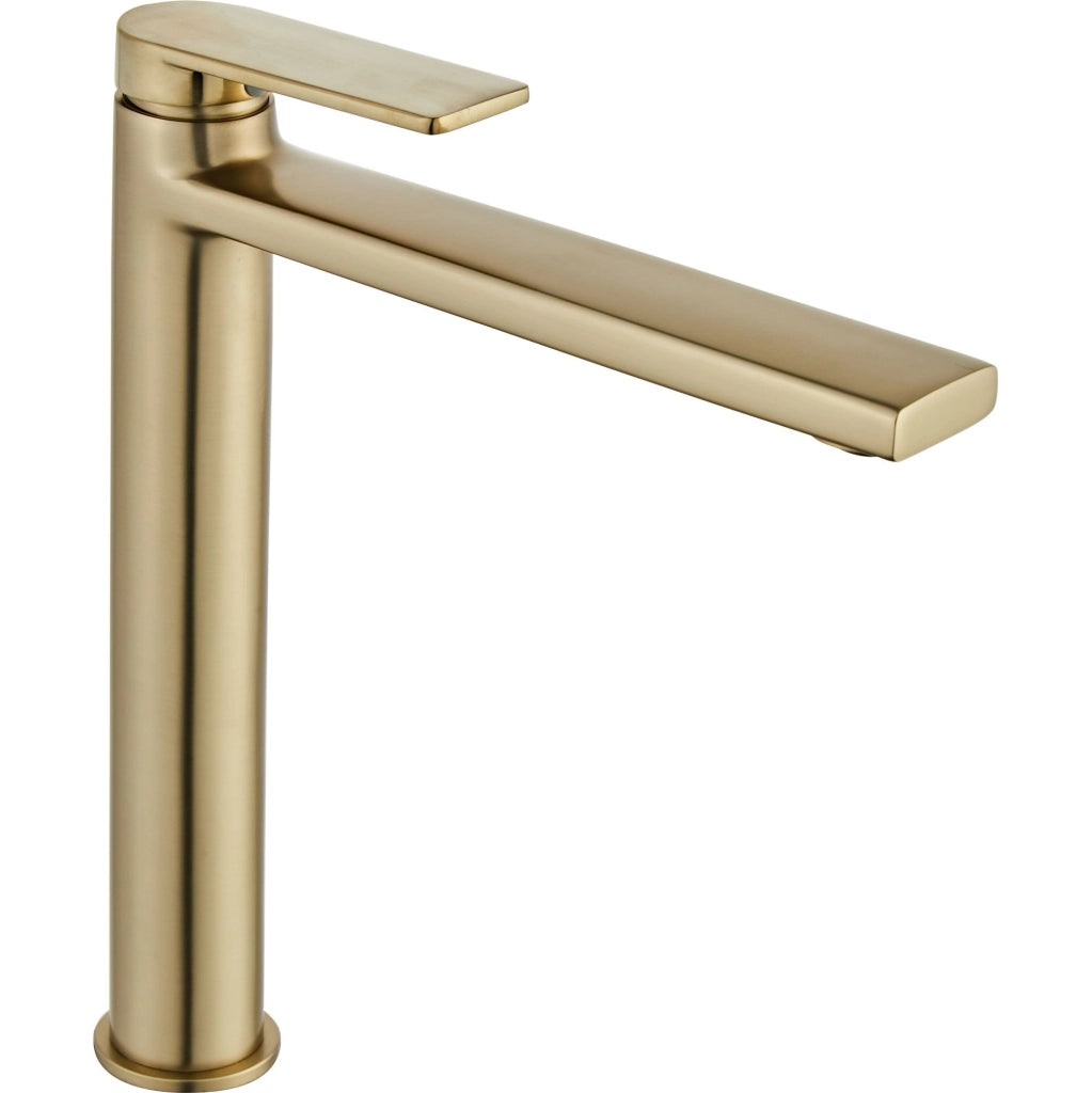 Rubinetto Da Lavabo Rea Verso Brush Gold High