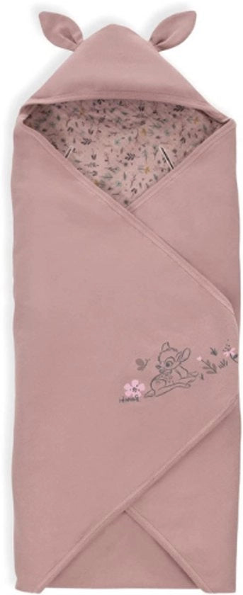 Cuscino per auto e passeggino - Coperta di cotone per autostadio e passeggino - Adatto per cinture 3 e 5 punti - Lavabile a 40 gradi - Rosa Bambi