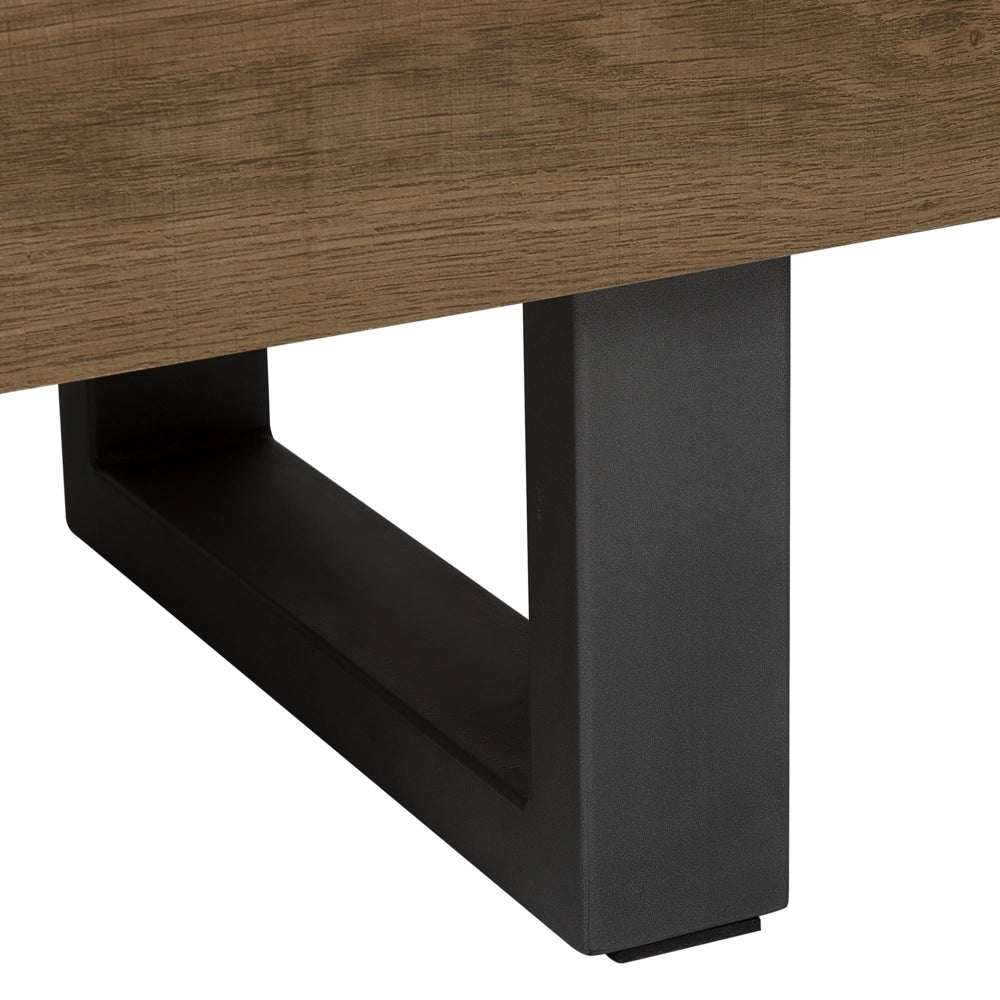 Madia credenza a 2 ante in legno scuro metallo grigia in alluminio con ripiani Mobile contenitore per la casa industriale