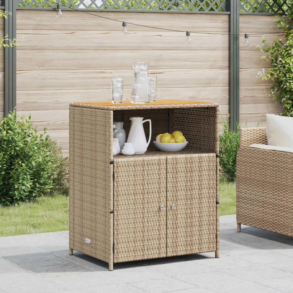 Armadietto Beige 70 x 50 x 87 cm Poliestere e Rattan Roly CFW3304300