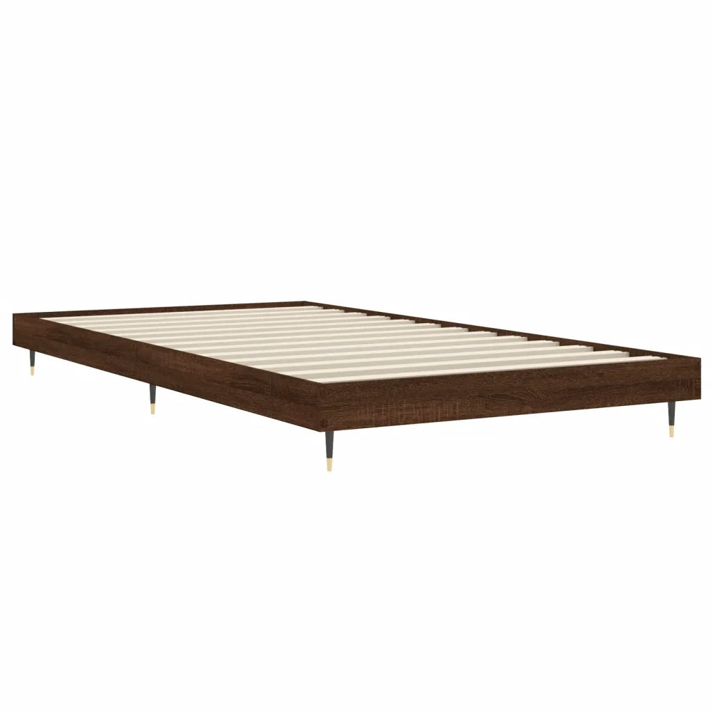 Giroletto senza Materasso Rovere Marrone 90x190cm in Truciolato 832204