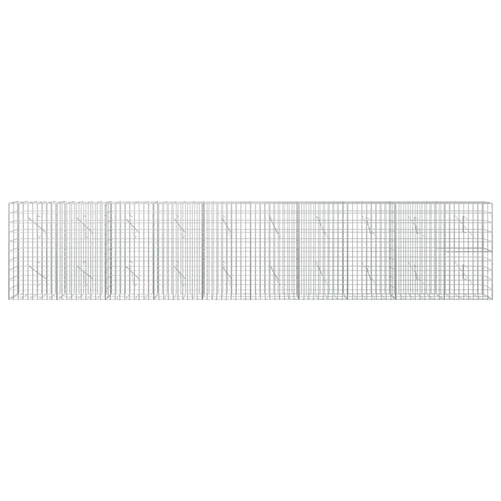 Gabione con Filo da 3,5 mm e Rete da 5x10 cm 500x10x100 cm 3462532