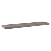 Mensola da Muro, Mensola Tamburata, Scaffale Legno, Mensola da Parete, Noce Grigio, 100x23x3,8 cm - Minerva