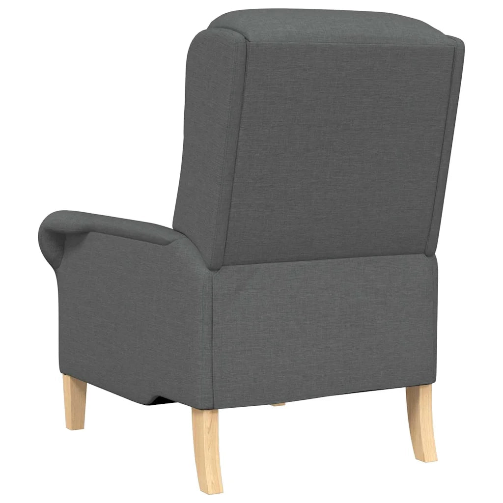 Poltrona-Divano Sedia-Poltroncina Grigio scuro Tessuto 207608