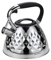 Klausberg KB-7413 Bollitore a fischio in acciaio inossidabile da 3 litri per tutti i fornelli