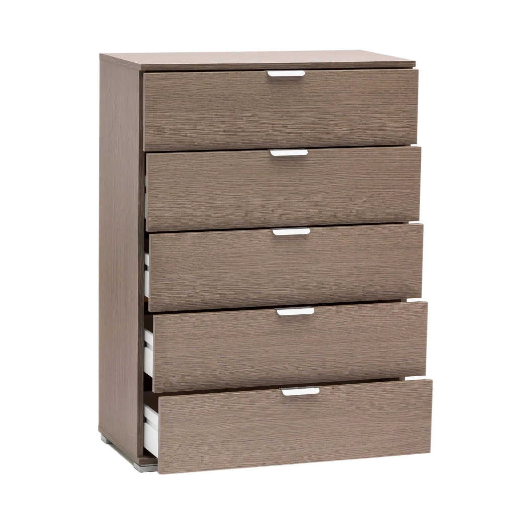 Cassettiera 5 cassetti in Legno Composito cm 75x38x103 - TONY