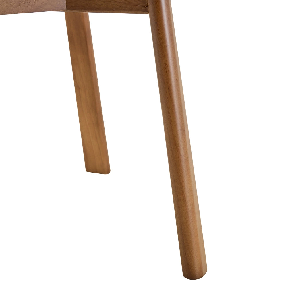 Set 2 sedie da pranzo scandinave in legno con seduta imbottita, nero
