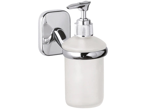 Dispenser da muro in vetro bianco sabbiato - serie suite