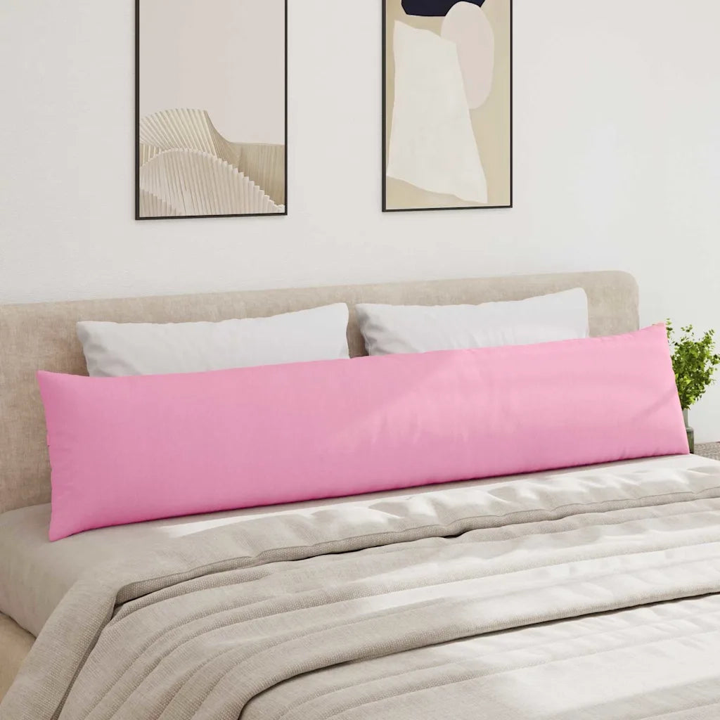 Cuscini da Divano 2 pz | Cuscini per sedie Rosa 200 x 40 cm Tessuto
