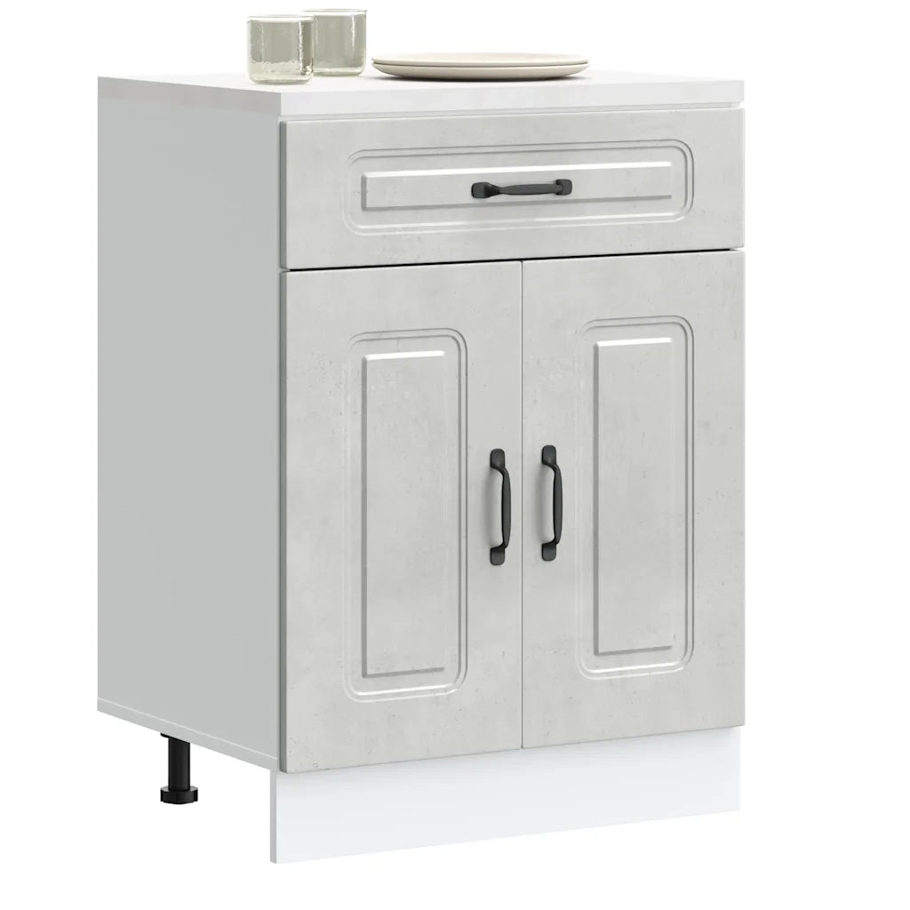 Pensile da cucina | Base da Cucina Kalmar Grigio Cemento in Legno Multistrato