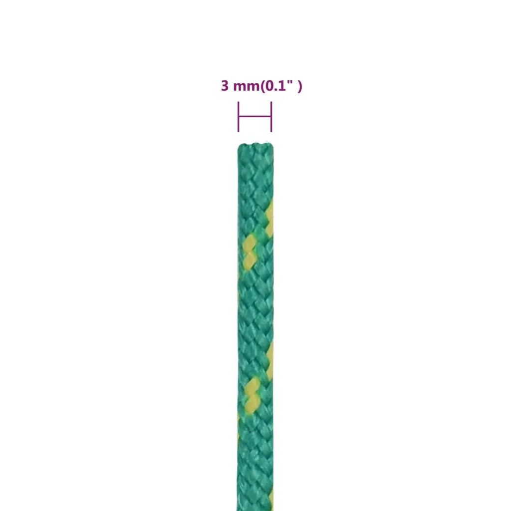 Corda per barca Verde 3 mm 500 m in Polipropilene 152697