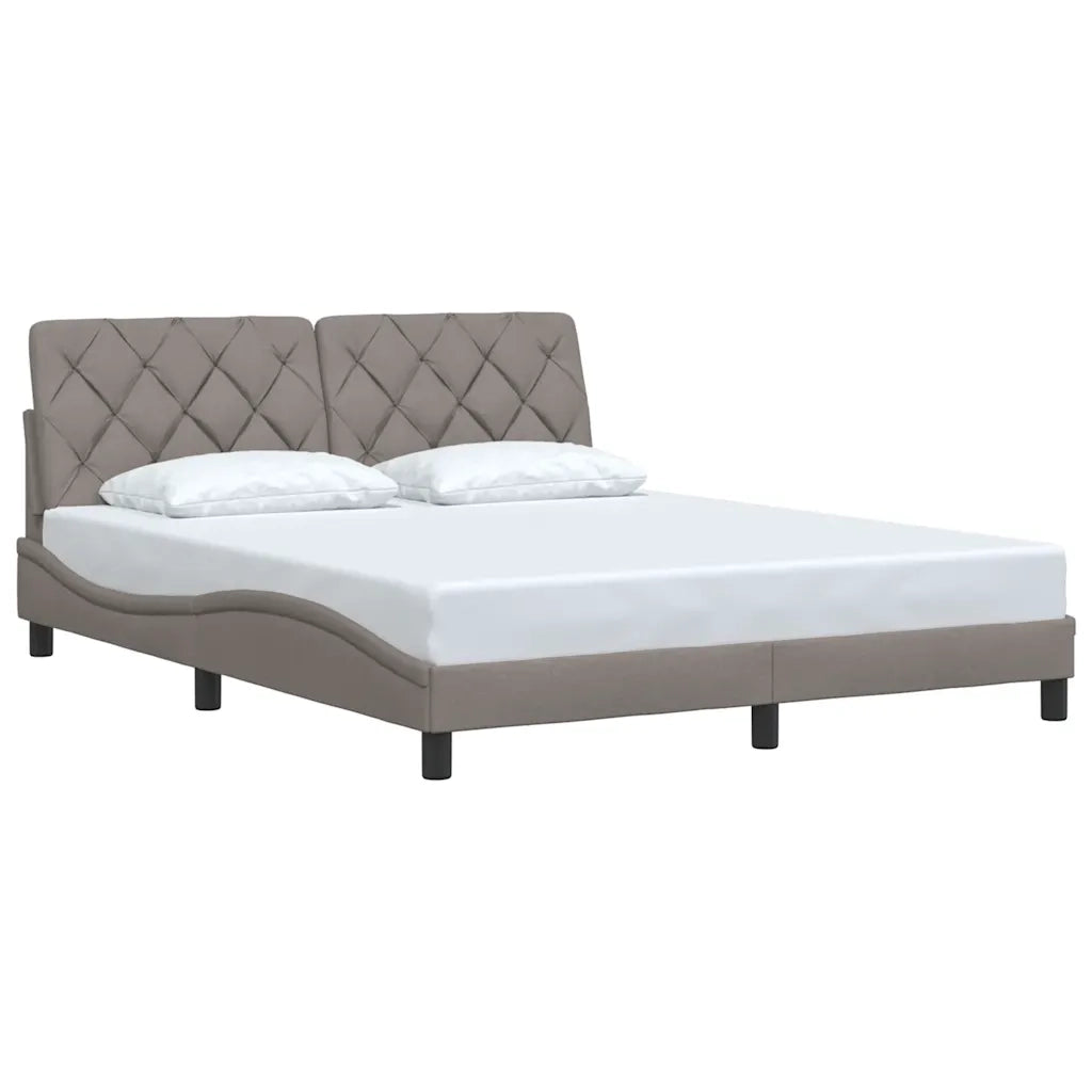 Giroletto senza Materasso Tortora 160x200 cm in Tessuto