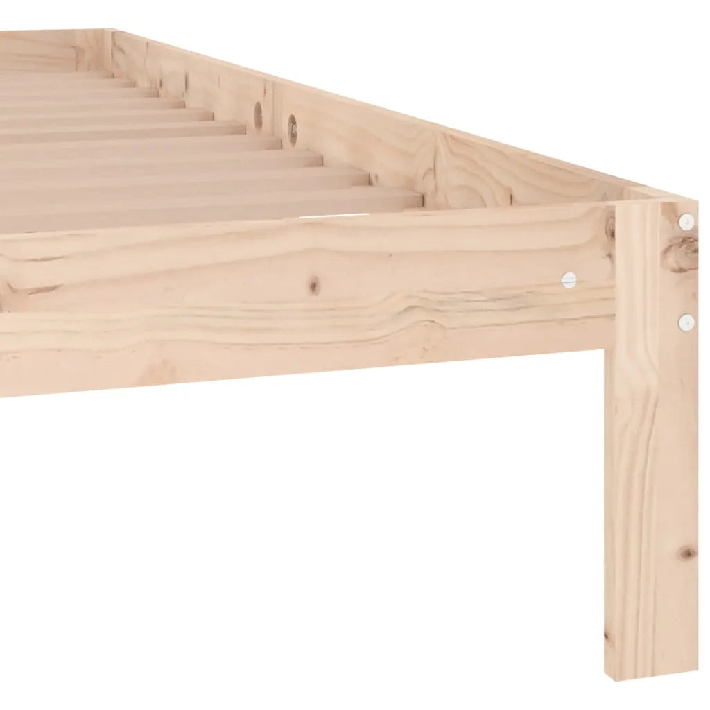 Giroletto-Struttura Letto in Legno Massello di Pino 140x190 cm 861917