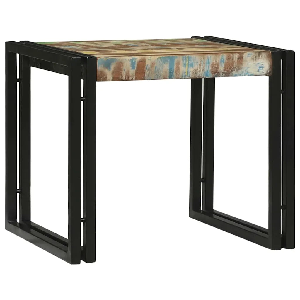 Tavolino da salotto 2 pcs Multicolore Legno Recuperato Massello 4104723