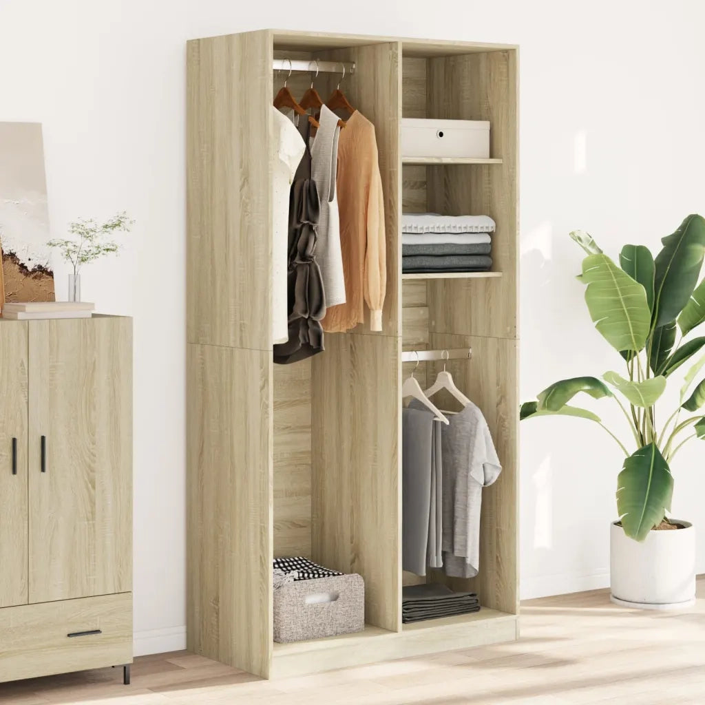 Armadio Rovere Sonoma 100x50x200 cm in Legno Multistrato CFW6441687