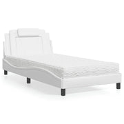 Letto Viana con Materasso Bianco 100x200 cm in Similpelle 3208776