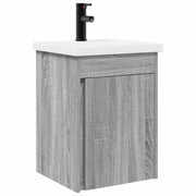 Mobile Bagno | Armadio da bagno con rubinetto Sonoma grigio 42 x 40 x 74,5 cm