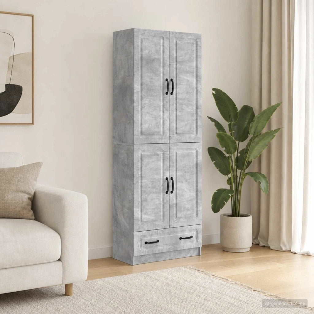 Set di armadi 2 pcs Grigio Cemento Legno ingegnerizzato 3416937