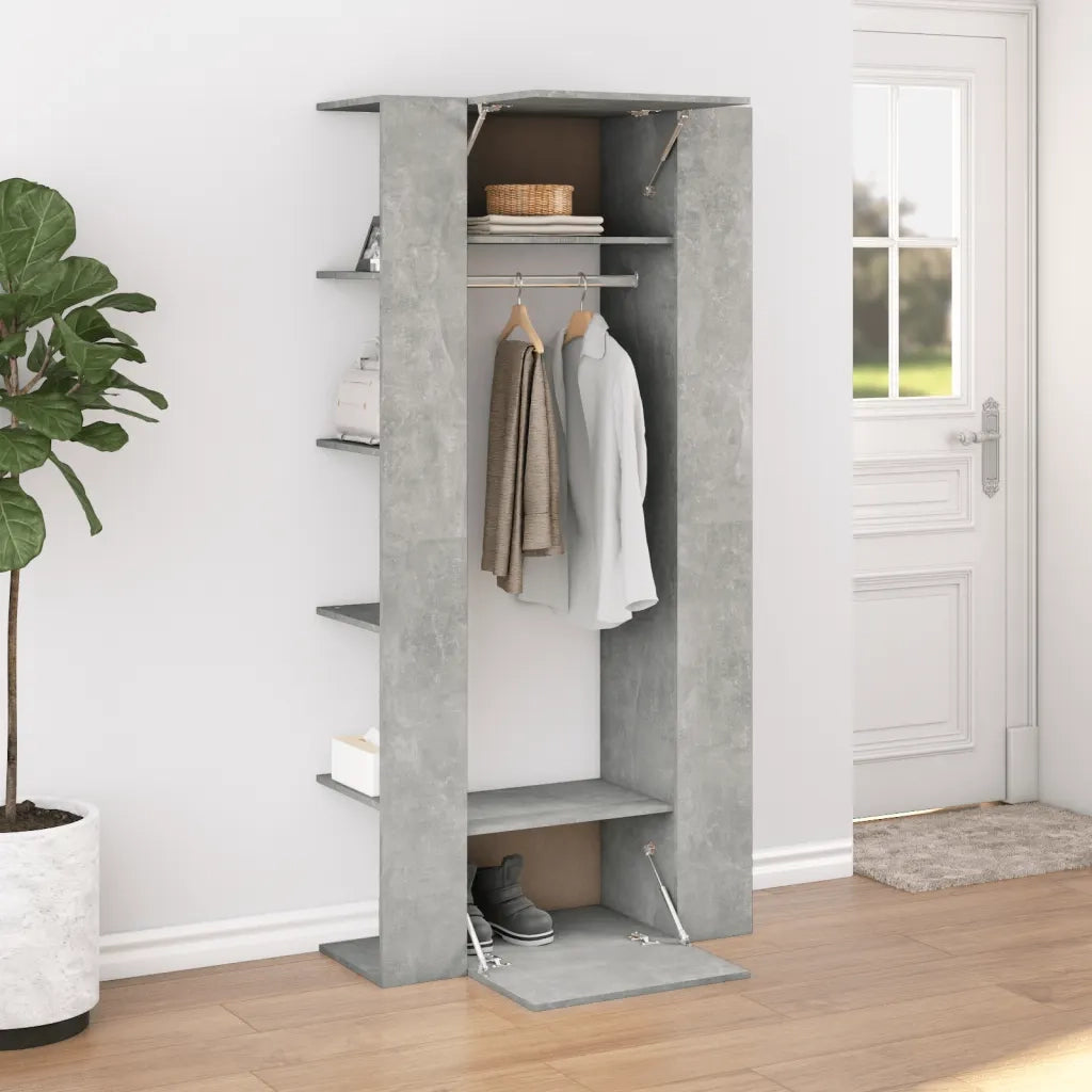 Scaffale Ingresso Grigio Cemento 97,5x37x99cm Legno Multistrato CFW3634553