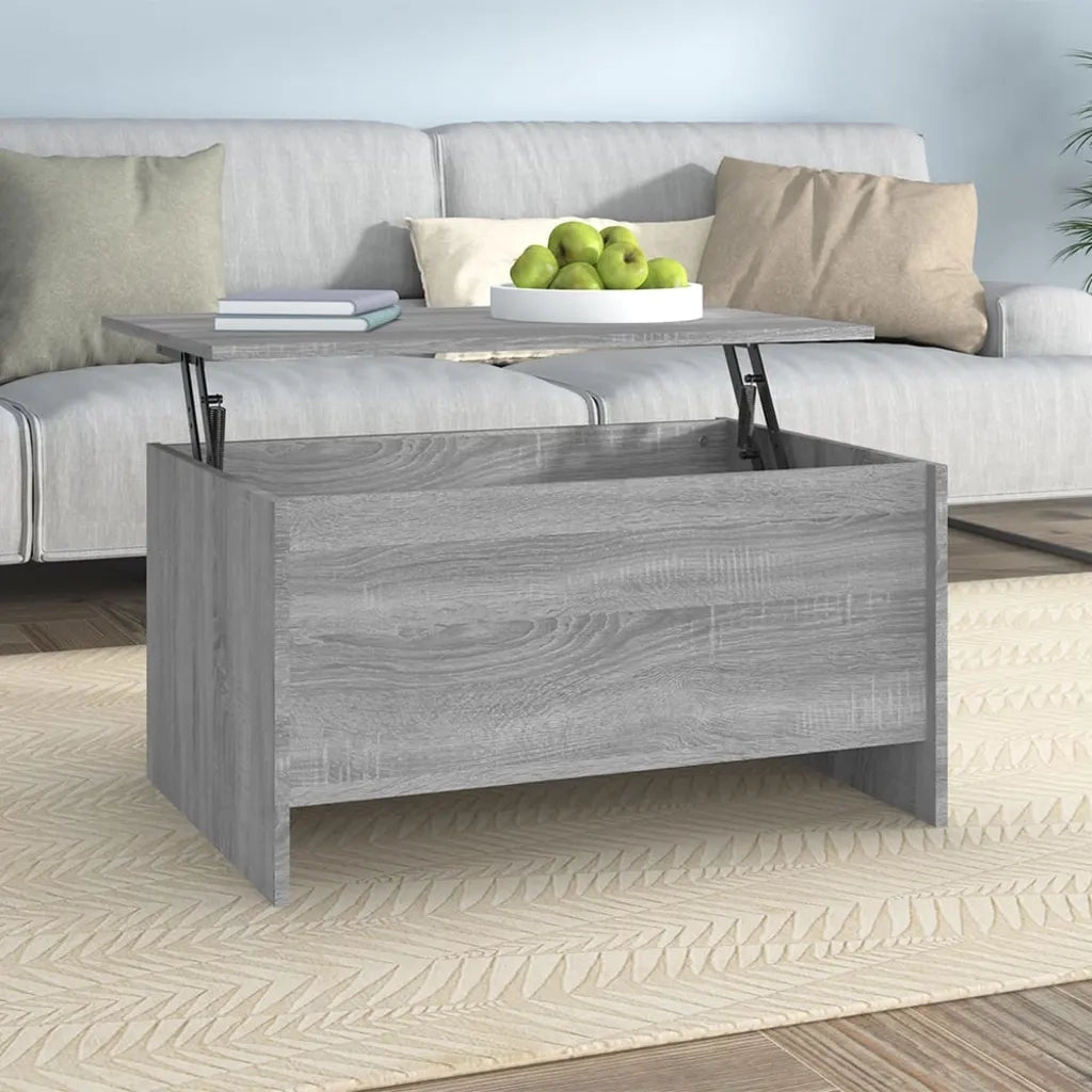 Tavolino Salotto Grigio Sonoma 80x55,5x41,5cm Legno Multistrato cod mxl 19400