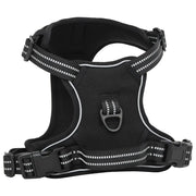 vidaXL Pettorina per Cani con Strisce Riflettenti Regolabile Nera XL