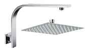 Set doccia completo braccio doccia a sbalzo con soffione doccia quadrato 30x30