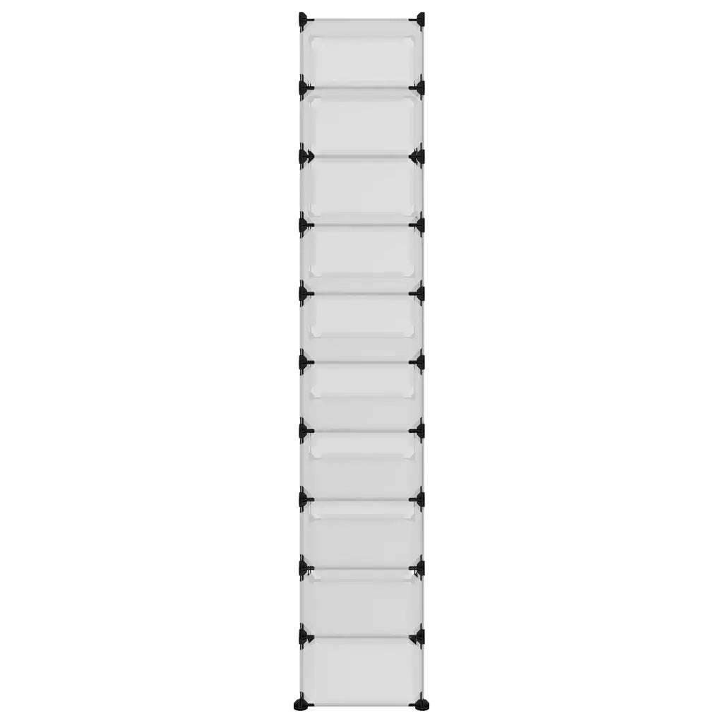 Scarpiera Trasparente 44x32x174 cm in PP 340561